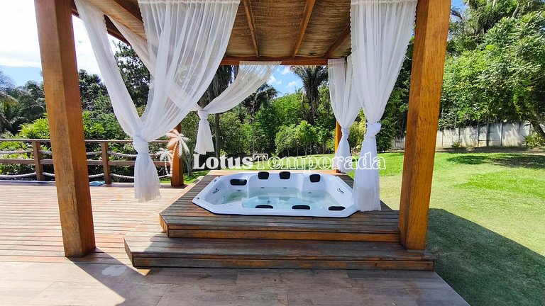 Chácara com jacuzzi aquecida e vista para montanha LT0094
