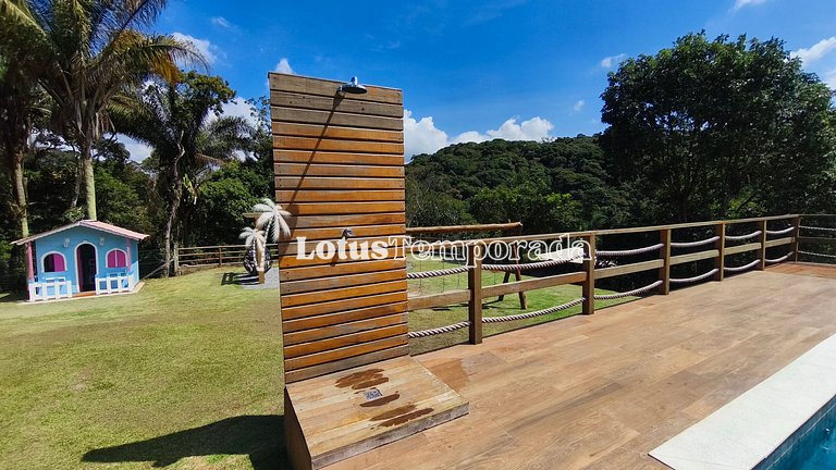 Chácara com jacuzzi aquecida e vista para montanha LT0094