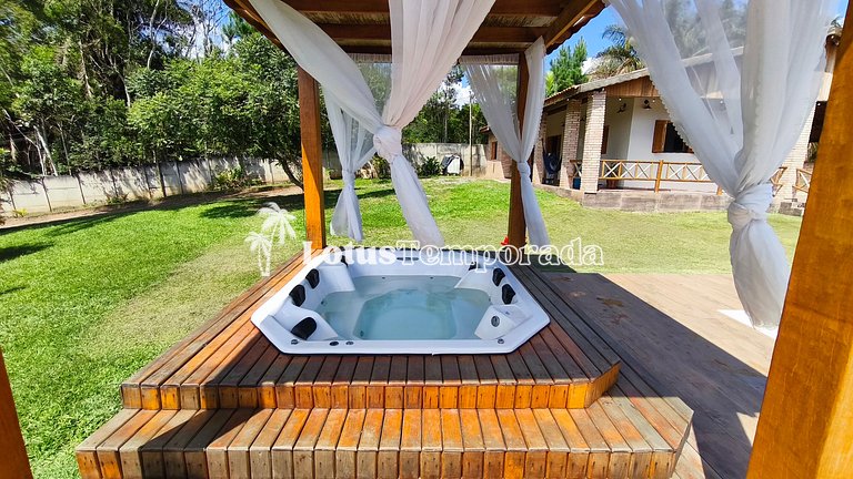 Chácara com jacuzzi aquecida e vista para montanha LT0094