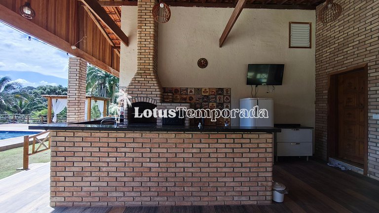 Chácara com jacuzzi aquecida e vista para montanha LT0094