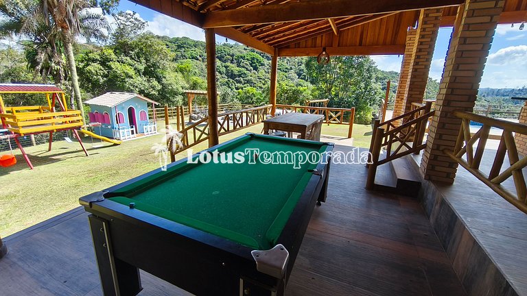 Chácara com jacuzzi aquecida e vista para montanha LT0094