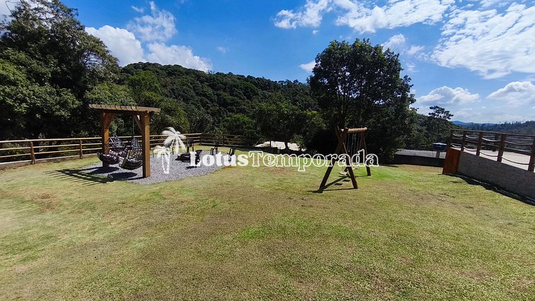 Chácara com jacuzzi aquecida e vista para montanha LT0094