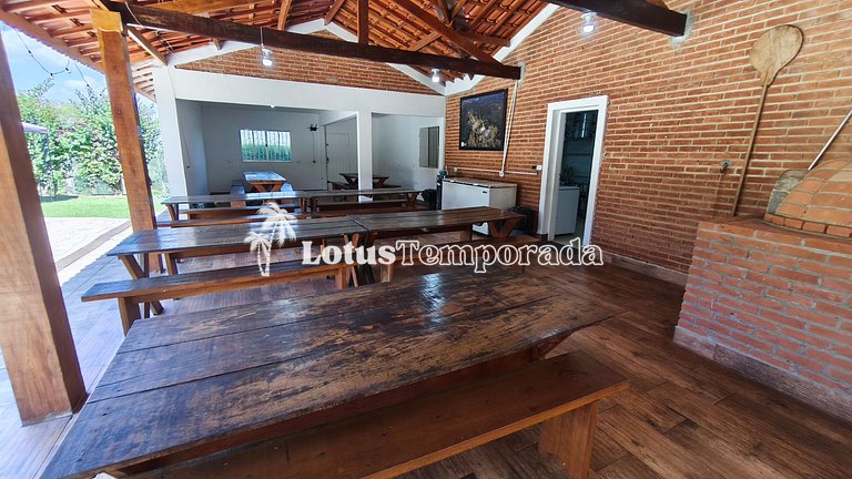 Sítio 14 dormit. para fins de semana e eventos LT0073