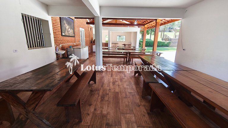 Sítio 14 dormit. para fins de semana e eventos LT0073