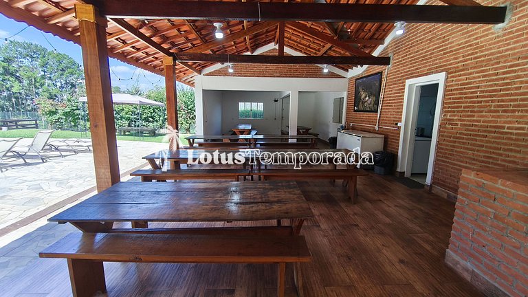Sítio 14 dormit. para fins de semana e eventos LT0073