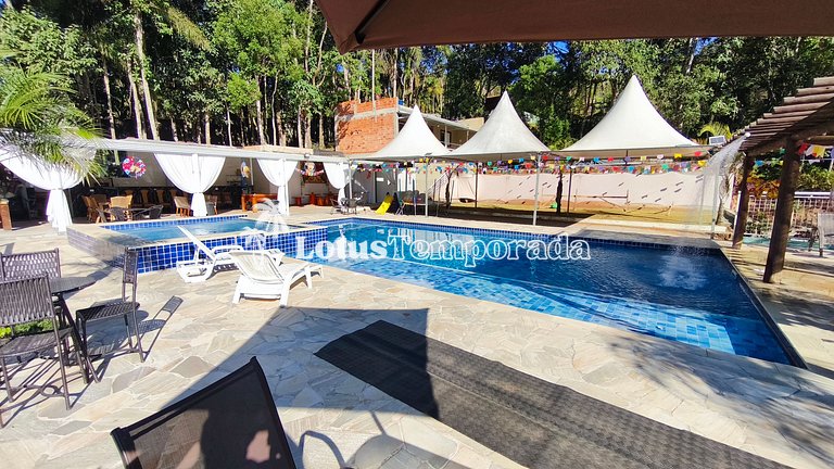 Chácara para eventos e lazer em Itapecerica LT0101