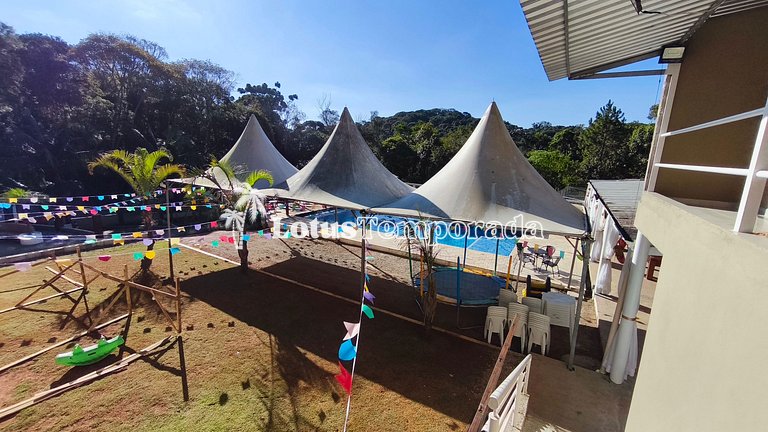 Chácara para eventos e lazer em Itapecerica LT0101