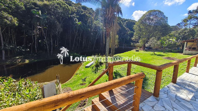Chácara com piscina aquecida e eventos LT0095