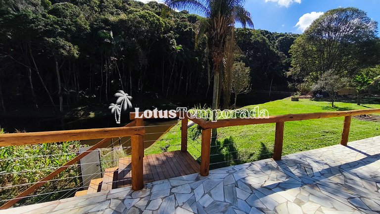 Chácara com piscina aquecida e eventos LT0095
