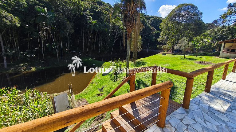Chácara com piscina aquecida e eventos LT0095
